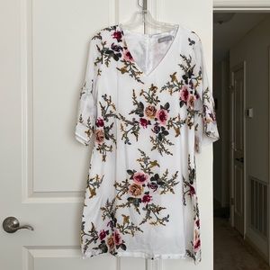 White Floral Dress